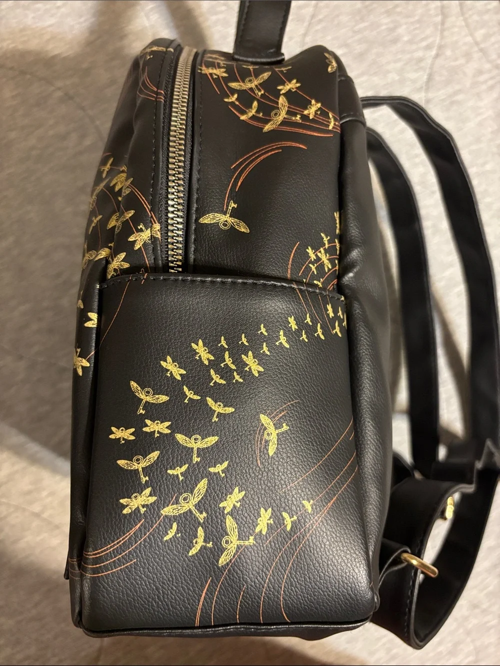 Warner Bros. Black & Gold Golden Snitch Mini Backpack